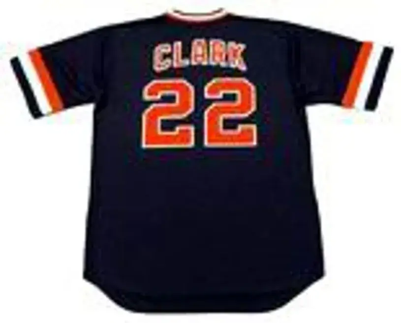 JACK CLARK San Francisco Giants 1982 Away Majestic Baseball Throwback Jersey 