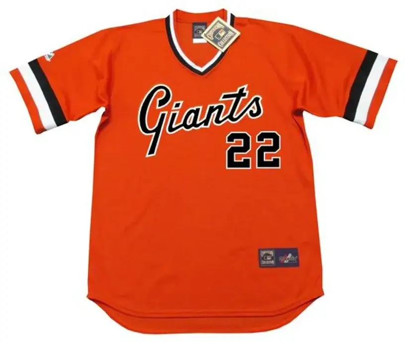 JACK CLARK San Francisco Giants 1982 Majestic Cooperstown Alternate Baseball Jersey