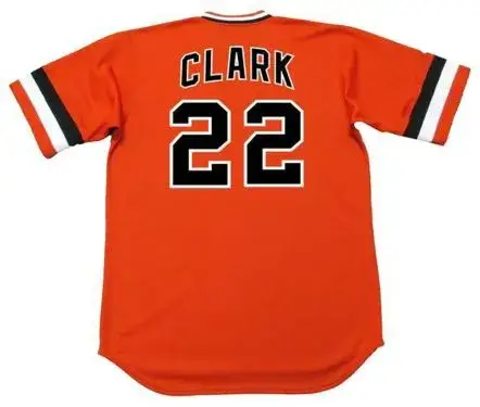 JACK CLARK San Francisco Giants 1982 Majestic Cooperstown Alternate Baseball Jersey 