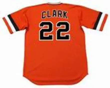 JACK CLARK San Francisco Giants 1982 Majestic Cooperstown Alternate Baseball Jersey 