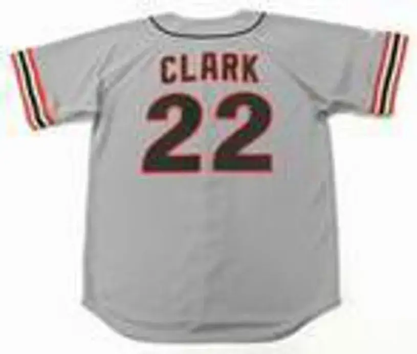 JACK CLARK San Francisco Giants 1983 Majestic Cooperstown Away Baseball Jersey 
