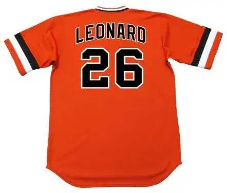 JEFFREY LEONARD San Francisco Giants 1982 Majestic Cooperstown Alternate Jersey 