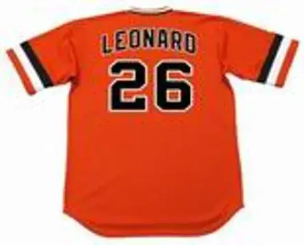 JEFFREY LEONARD San Francisco Giants 1982 Majestic Cooperstown Alternate Jersey 