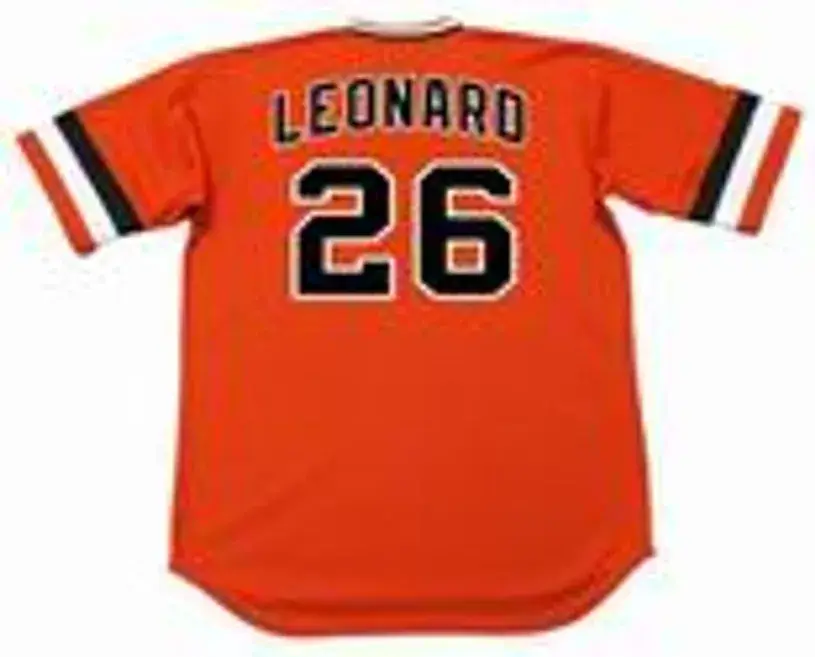 JEFFREY LEONARD San Francisco Giants 1982 Majestic Cooperstown Alternate Jersey 