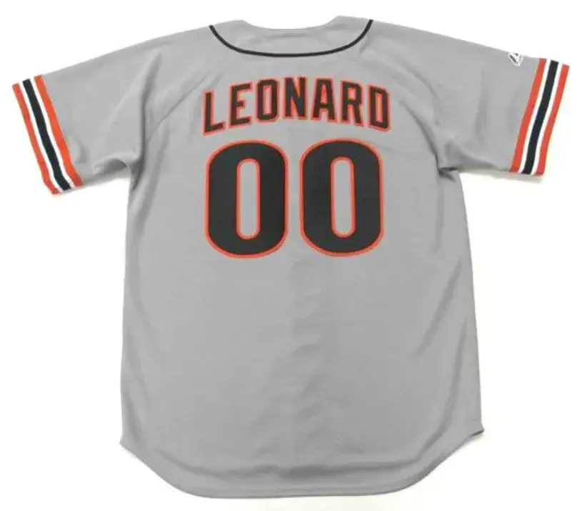 JEFFREY LEONARD San Francisco Giants 1987 Majestic Cooperstown Away Jersey 