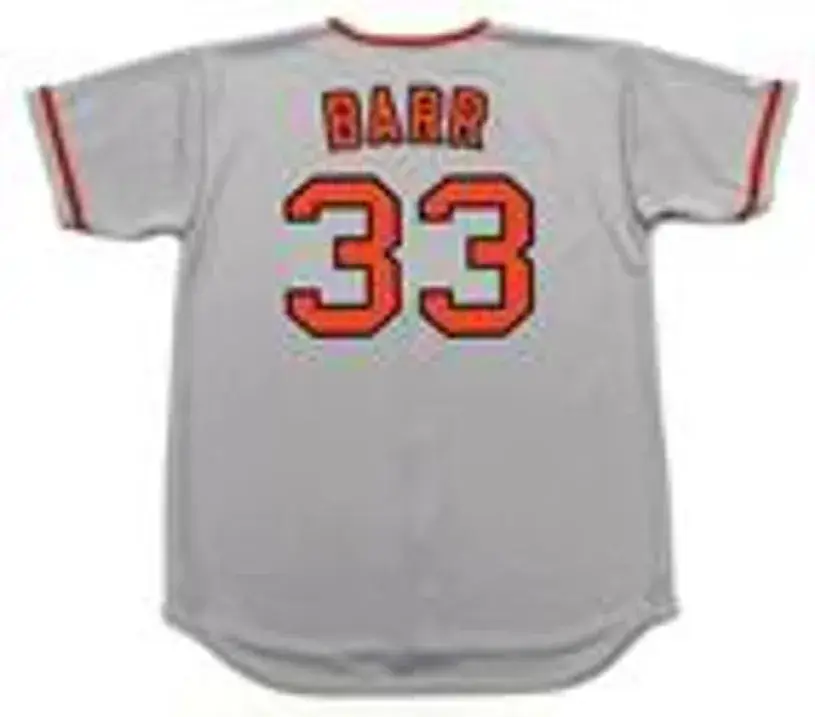JIM BARR San Francisco Giants 1973 Majestic Cooperstown Away Baseball Jersey 