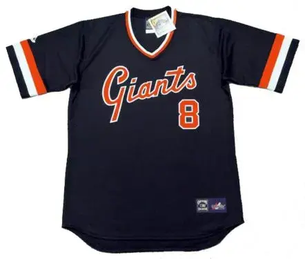 JOE MORGAN San Francisco Giants 1982 Majestic Cooperstown Away Baseball Jersey