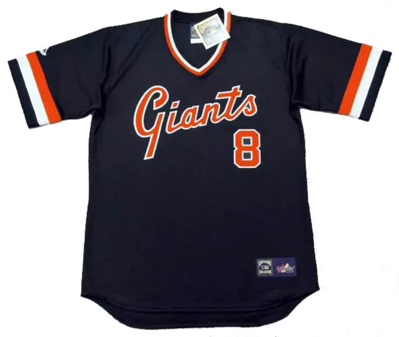 JOE MORGAN San Francisco Giants 1982 Majestic Cooperstown Away Baseball Jersey