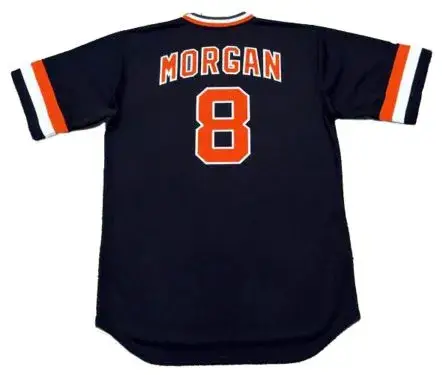 JOE MORGAN San Francisco Giants 1982 Majestic Cooperstown Away Baseball Jersey 