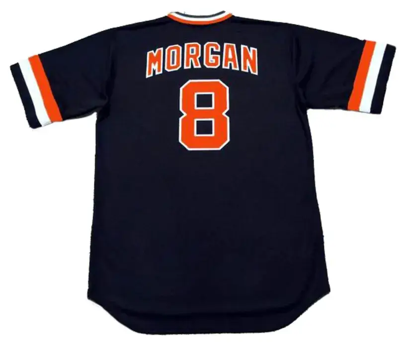 JOE MORGAN San Francisco Giants 1982 Majestic Cooperstown Away Baseball Jersey 