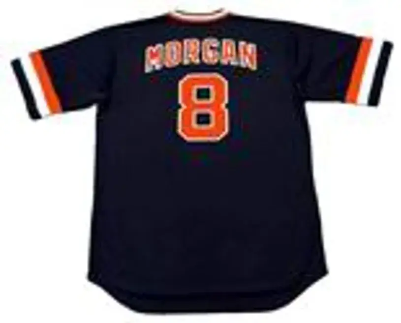 JOE MORGAN San Francisco Giants 1982 Majestic Cooperstown Away Baseball Jersey 