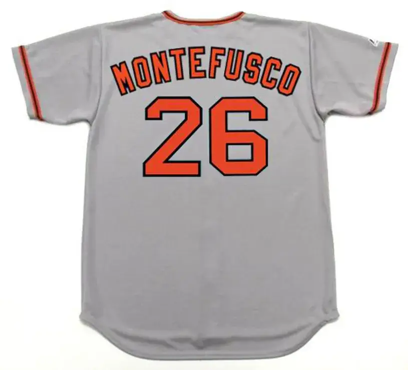 JOHN MONTEFUSCO San Francisco Giants 1976 Majestic Cooperstown Away Jersey 