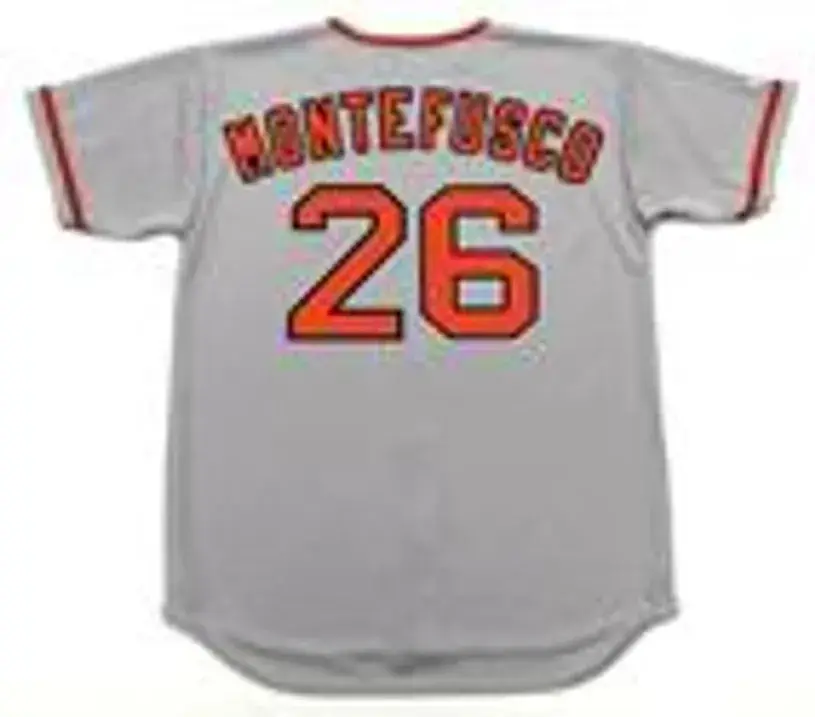 JOHN MONTEFUSCO San Francisco Giants 1976 Majestic Cooperstown Away Jersey 