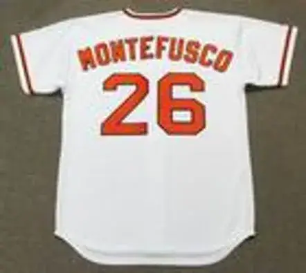 JOHN MONTEFUSCO San Francisco Giants 1976 Majestic Cooperstown Home Jersey 
