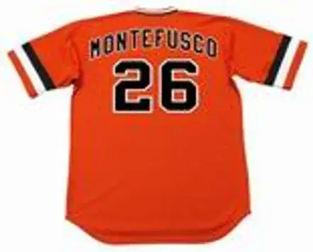 JOHN MONTEFUSCO San Francisco Giants 1978 Majestic Cooperstown Alternate Jersey 