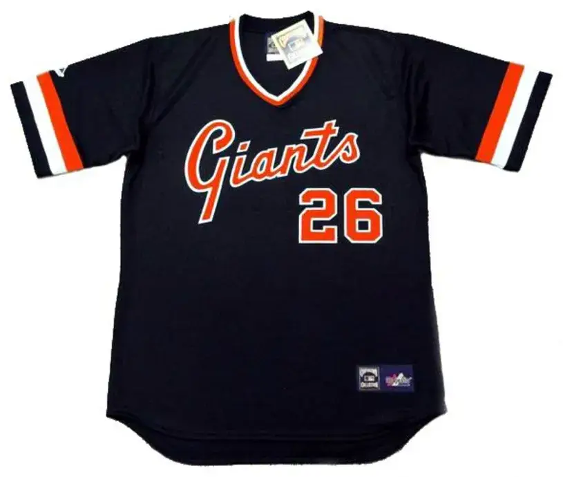 JOHN MONTEFUSCO San Francisco Giants 1978 Majestic Cooperstown Away Jersey