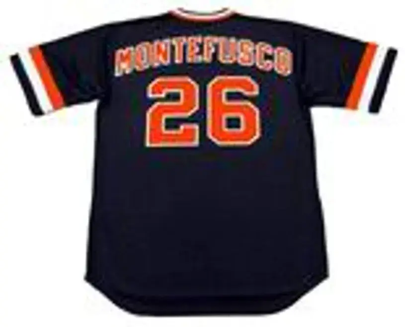 JOHN MONTEFUSCO San Francisco Giants 1978 Majestic Cooperstown Away Jersey 