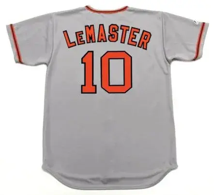 JOHNNIE LeMASTER San Francisco Giants 1976 Majestic Cooperstown Away Jersey 