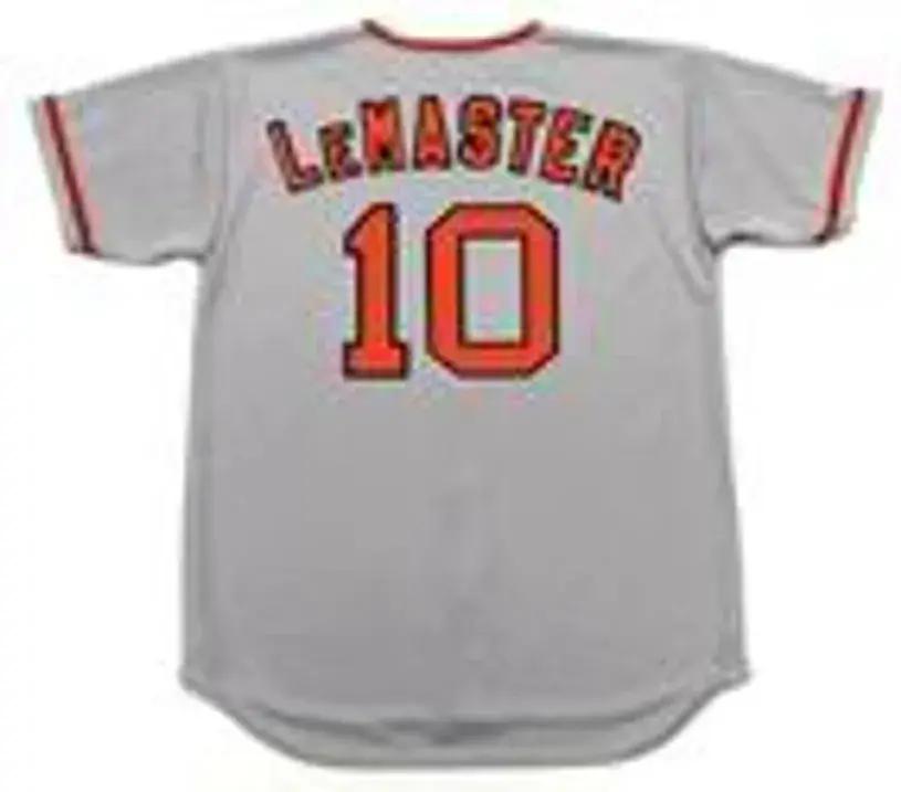 JOHNNIE LeMASTER San Francisco Giants 1976 Majestic Cooperstown Away Jersey 