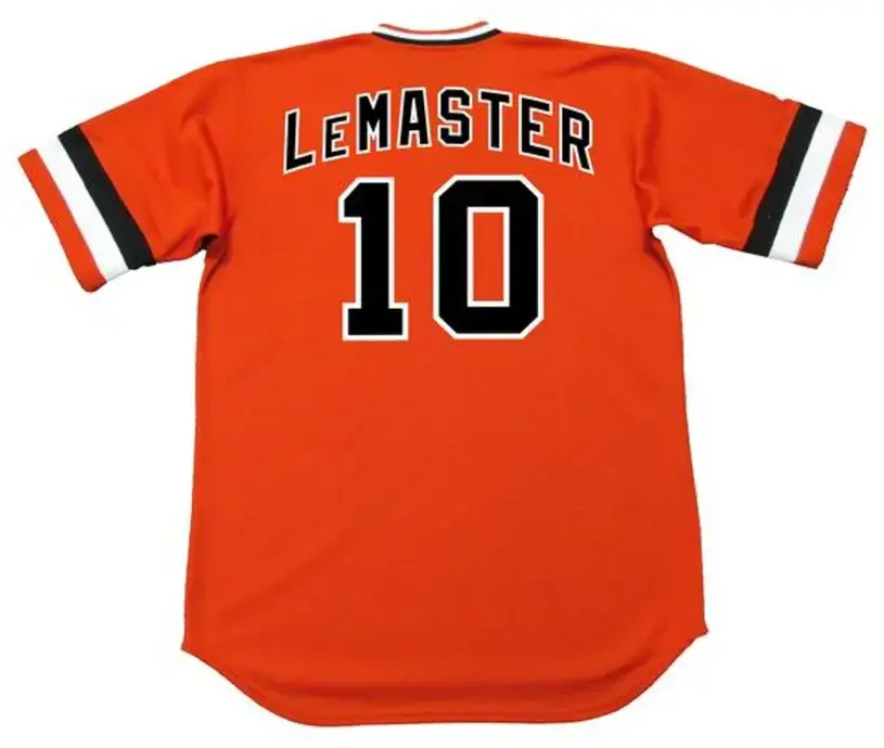 JOHNNIE LeMASTER San Francisco Giants 1978 Majestic Cooperstown Alternate Jersey 