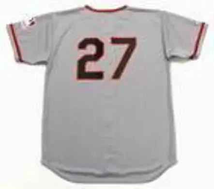 JUAN MARICHAL San Francisco Giants 1969 Majestic Throwback Away Baseball Jersey 