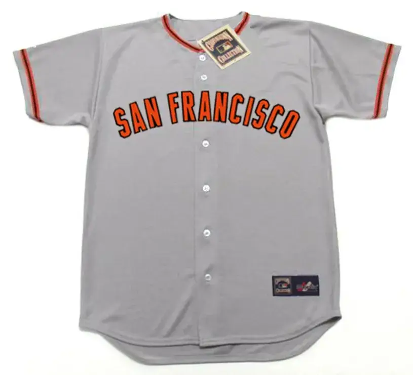 JUAN MARICHAL San Francisco Giants 1973 Majestic Cooperstown Away Baseball Jersey