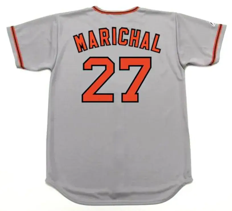 JUAN MARICHAL San Francisco Giants 1973 Majestic Cooperstown Away Baseball Jersey 