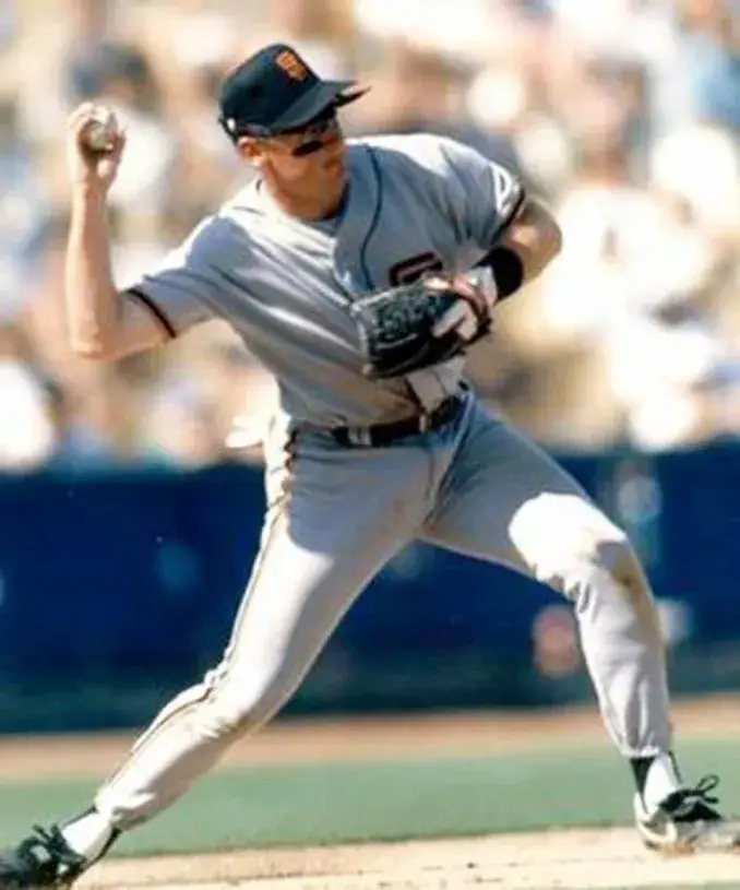 MATT WILLIAMS San Francisco Giants 1989 Majestic Cooperstown Away Baseball Jersey 