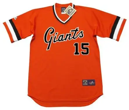 MIKE IVIE San Francisco Giants 1978 Majestic Cooperstown Alternate Baseball Jersey
