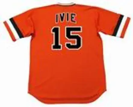 MIKE IVIE San Francisco Giants 1978 Majestic Cooperstown Alternate Baseball Jersey 