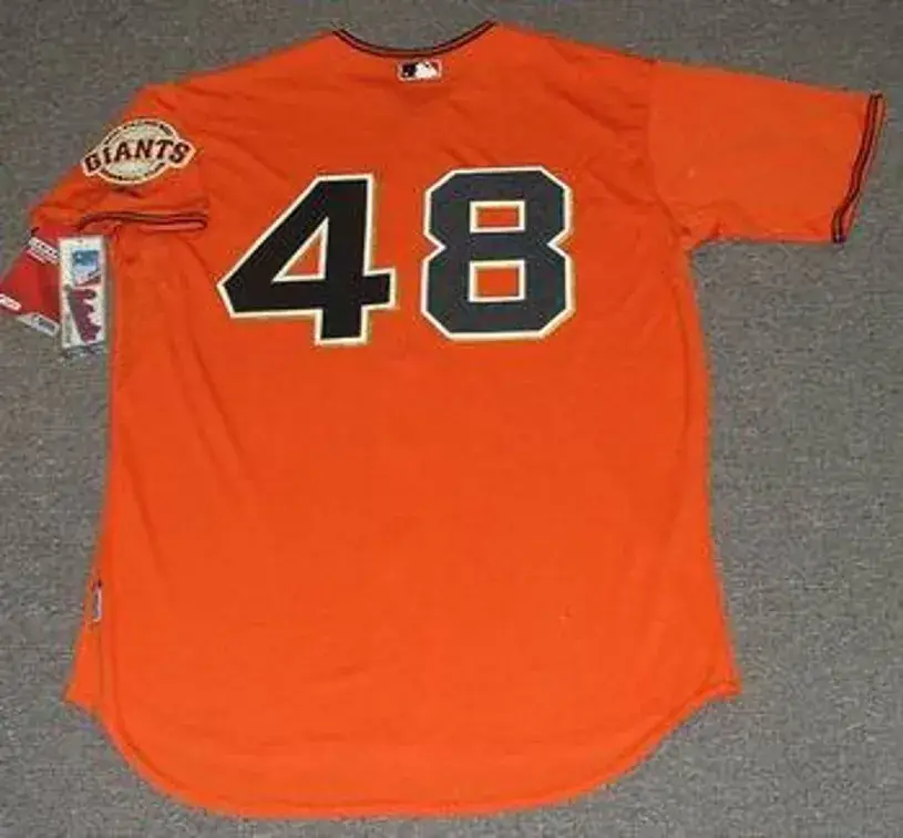 PABLO SANDOVAL San Francisco Giants 2010 Majestic “Cool Base” Authentic Alternate Baseball Jersey 