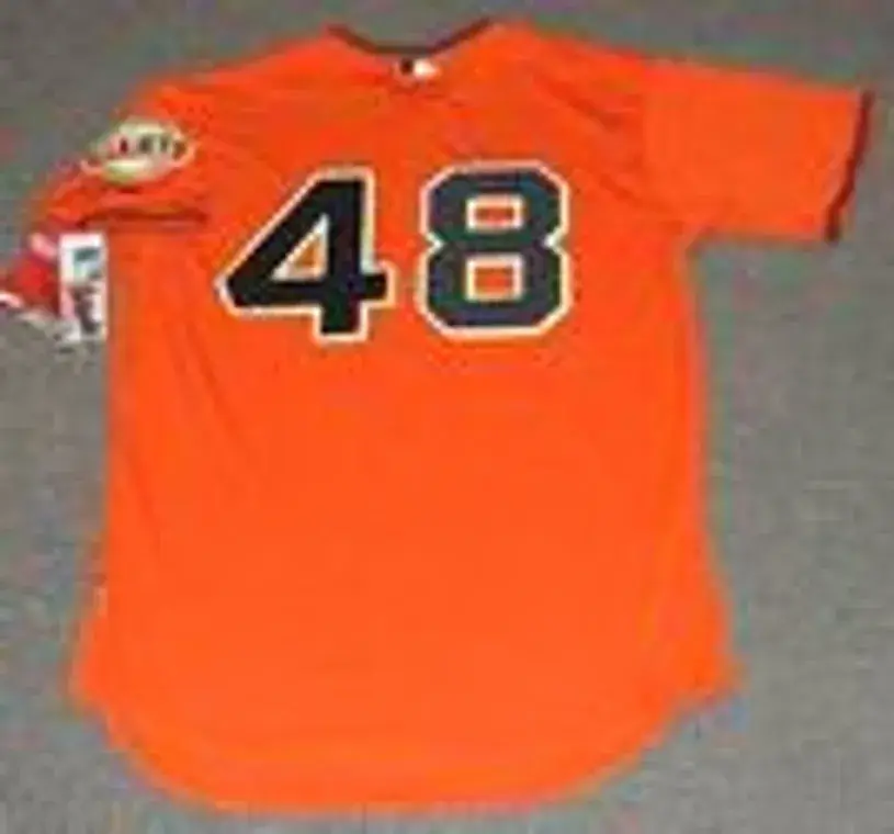 PABLO SANDOVAL San Francisco Giants 2010 Majestic “Cool Base” Authentic Alternate Baseball Jersey 