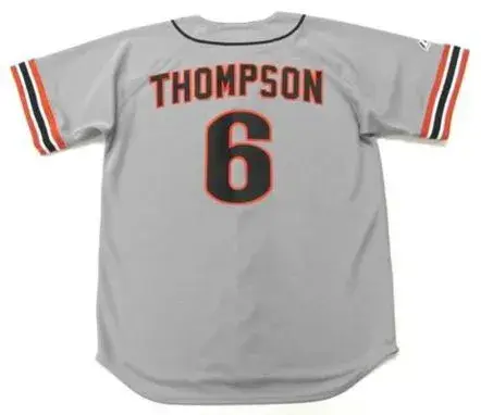 ROBBY THOMPSON San Francisco Giants 1989 Majestic Cooperstown Away Jersey 