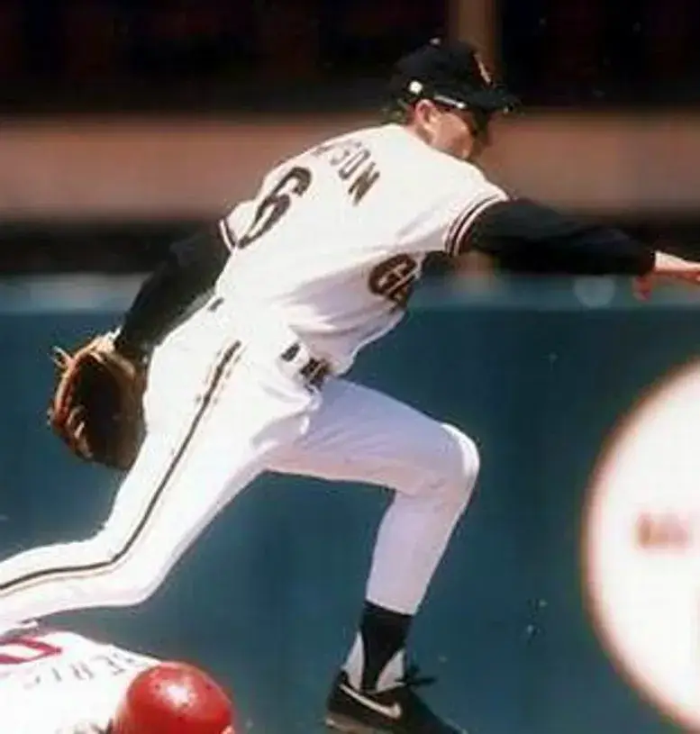 ROBBY THOMPSON San Francisco Giants 1989 Majestic Cooperstown Throwback Jersey 