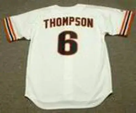 ROBBY THOMPSON San Francisco Giants 1989 Majestic Cooperstown Throwback Jersey 