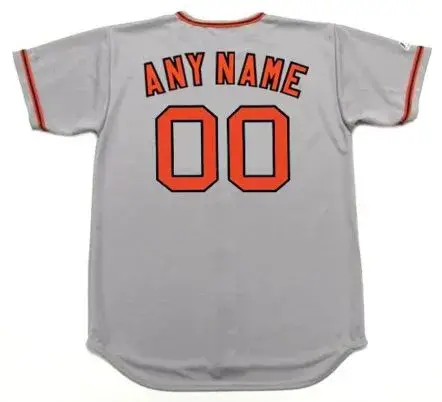 SAN FRANCISCO GIANTS 1970’s Majestic Throwback Away Jersey Customized “Any Name & Number(s)” 