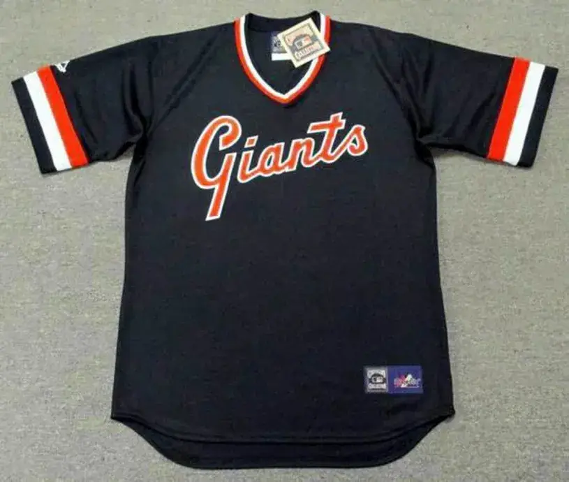 SAN FRANCISCO GIANTS 1980’s Majestic Cooperstown Throwback Away Baseball Jersey
