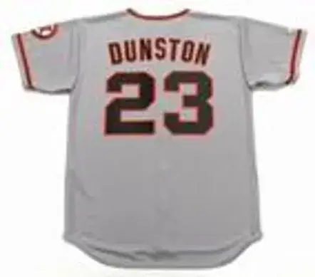 SHAWON DUNSTON San Francisco Giants 2002 Majestic Throwback Away Baseball Jersey 