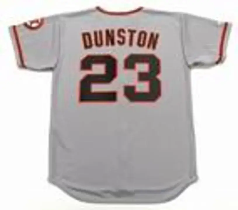 SHAWON DUNSTON San Francisco Giants 2002 Majestic Throwback Away Baseball Jersey 