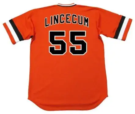TIM LINCECUM San Francisco Giants 1970’s Majestic Cooperstown Baseball Jersey 