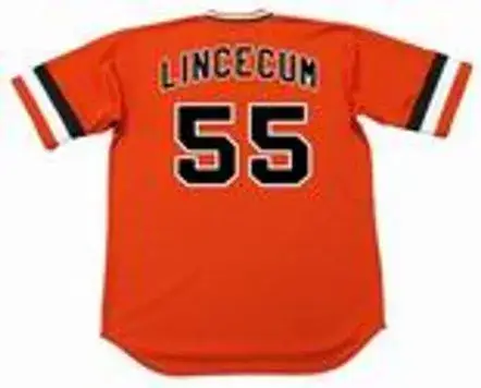 TIM LINCECUM San Francisco Giants 1970’s Majestic Cooperstown Baseball Jersey 