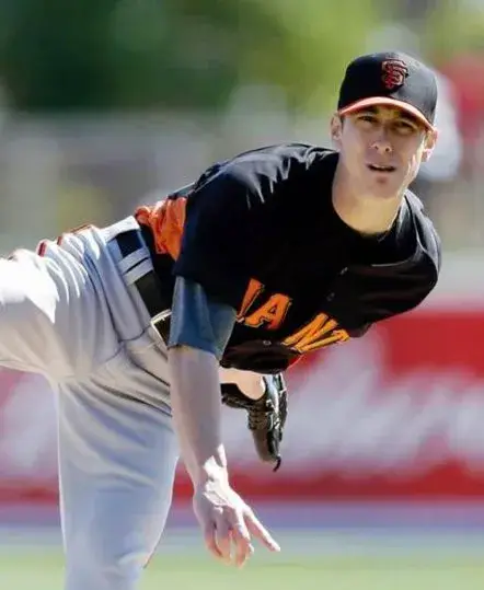 TIM LINCECUM San Francisco Giants 1980’s Majestic Cooperstown Away Baseball Jersey 