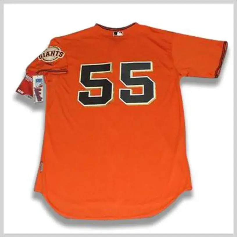 TIM LINCECUM San Francisco Giants 2010 Majestic “Cool Base” Authentic Alternate Baseball Jersey 