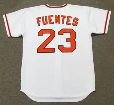 TITO FUENTES San Francisco Giants 1973 Majestic Cooperstown Home Baseball Jersey 