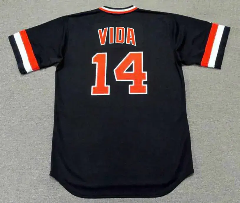 VIDA BLUE San Francisco Giants 1978 Away Majestic Throwback Baseball Jersey 