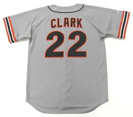 WILL CLARK San Francisco Giants 1989 Away Majestic Baseball Throwback Jersey 