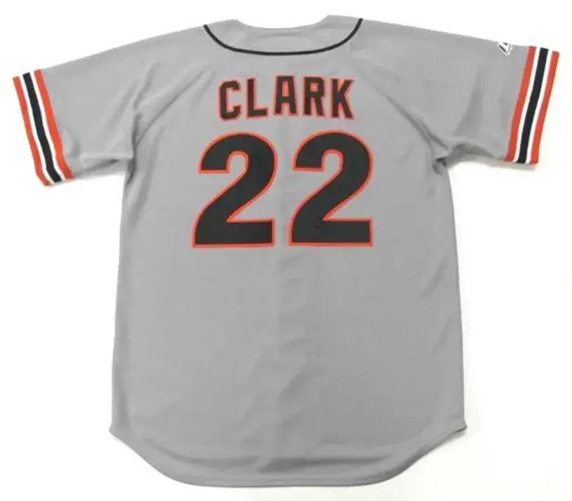 WILL CLARK San Francisco Giants 1989 Away Majestic Baseball Throwback Jersey 