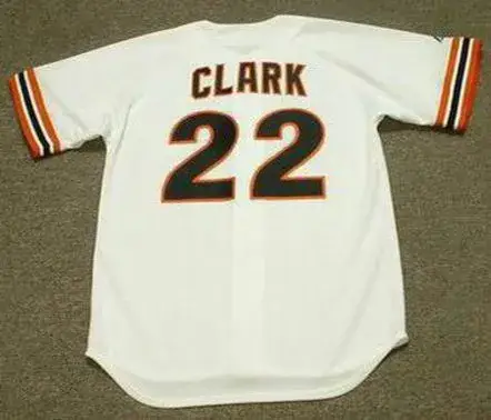 WILL CLARK San Francisco Giants 1989 Home Majestic Baseball Throwback Jersey 