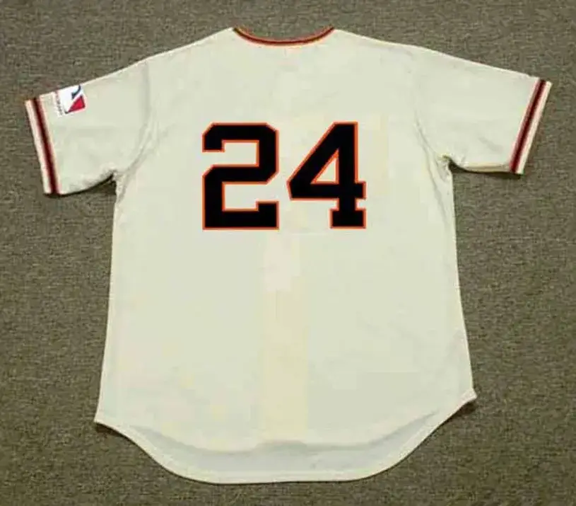 WILLIE MAYS San Francisco Giants 1969 Home Majestic Throwback Baseball Jersey 