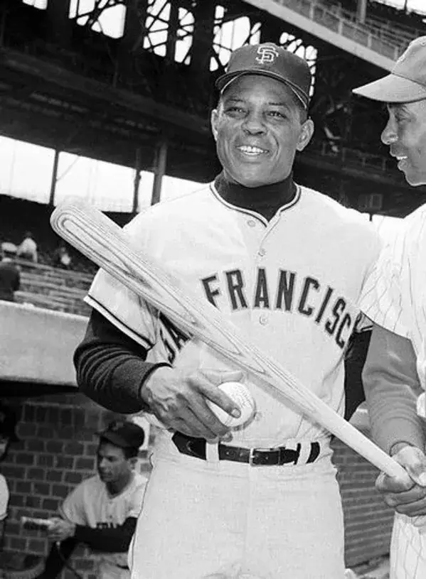 WILLIE MAYS San Francisco Giants 1970’s Majestic Cooperstown Away Baseball Jersey 